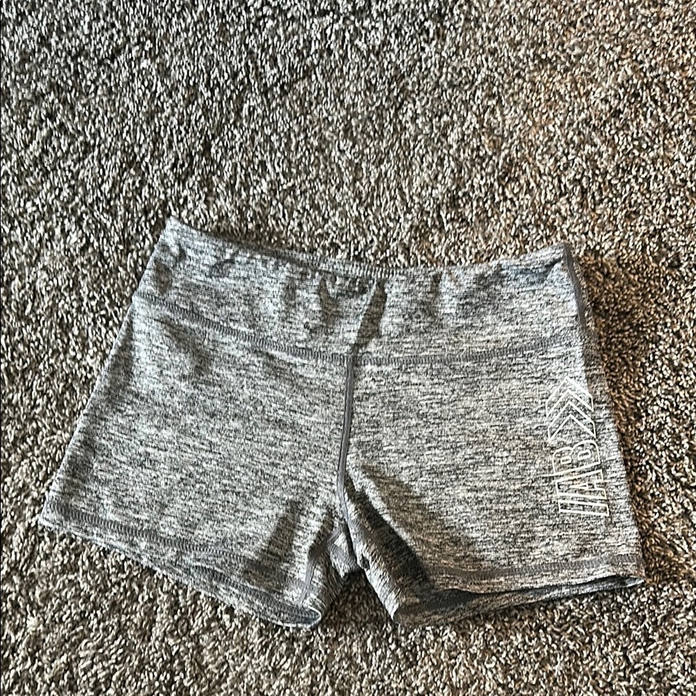 Size 6 heathered grey spandex athletic shorts